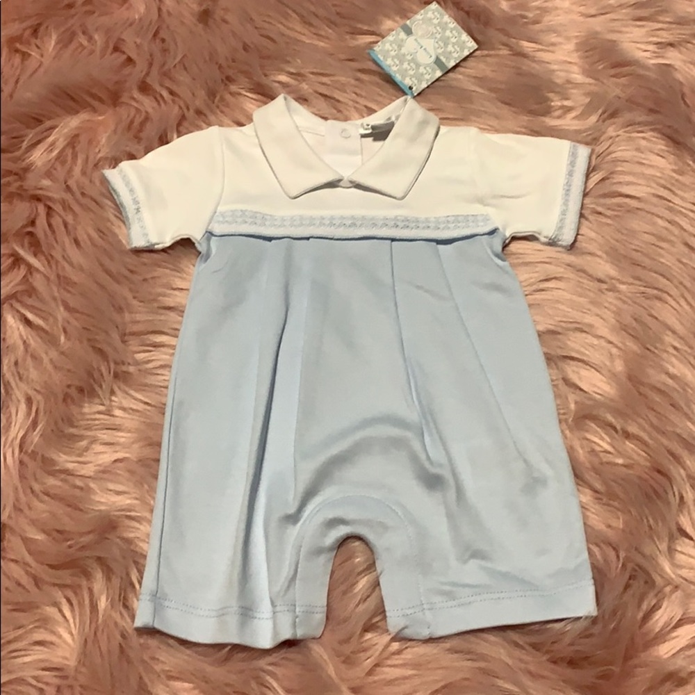 NWT Kissy Kissy Boys Homecoming Playsuit in Blue - Picture 4 of 4